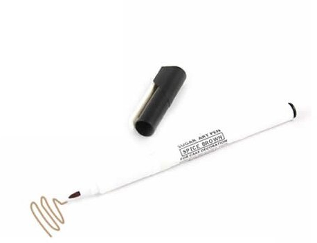 Sugarflair Edible Food Colouring Colour Pens 4 Cake Decorating - SPICE BROWN