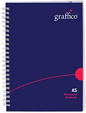 GRAFFICO A5 Twin Wire Polypropylene Notebook of 140 Pages (Pack of 1)