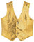 Dress Up America 744-L Gold Weste für Erwachsene Vollständig gefütterte Pailletten, Größe 12-14 Jahre (Taille: 86-96 Höhe: 127-145 cm)