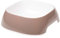Ferplast Gamelle pour Chat Glam - Gamelle à Nourriture et à Eau pour Chat en Plastique à la Mode, antidérapant, Facile à Nettoyer, 0,4 Litre, Gris