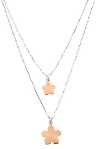 Orphelia Damen-Kette mit Anhänger Fantasie 925 Silber teilvergoldet 85 cm - ZK-7184