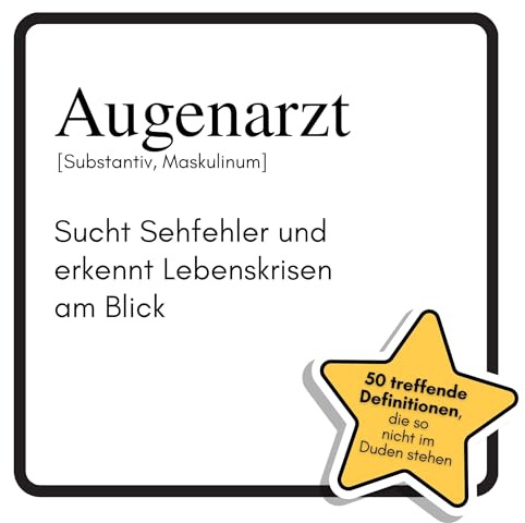 Augenarzt: Sucht Sehfehler und erkennt Lebenskrisen am Blick. Das lustige Geschenkbuch für Mann, Frau, Kollege, Freund zu Geburtstag, Weihnachten