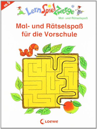LernSpielZwerge - Mal- und Rätselspaß für die Vorschule: Vorschulblock mit Rätseln und Übungen ab 5 Jahre (LernSpielZwerge - Mal- und Rätselblocks)