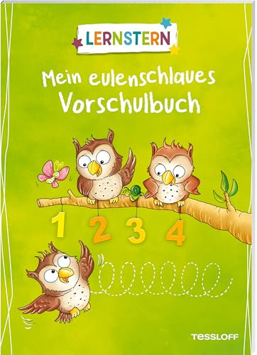 LERNSTERN. Mein eulenschlaues Vorschulbuch | Schulvorbereitung | Zahlen und Mengen | Vorübungen zum Schreiben | Konzentration | Für Vorschulkinder ab ... Übungen zur Vorbereitung auf die Schule