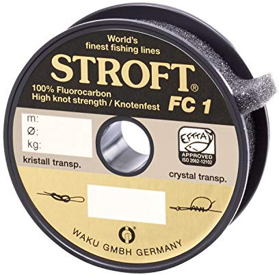 WAKU Schnur STROFT FC1 Fluorocarbon 100m 0,120mm-1,5kg