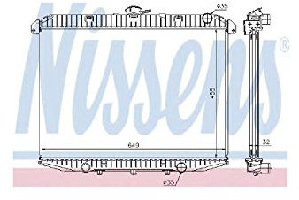 Nissens 62070A Kühler, Motorkühlung