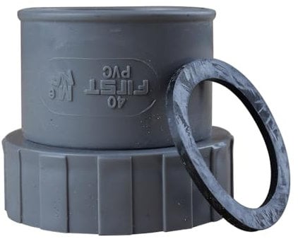 First Plast - Raccord PVC évacuation First Plast - Douille PVC Femelle écrou prisonnier Ø40-40x49 FIRST-PLAST