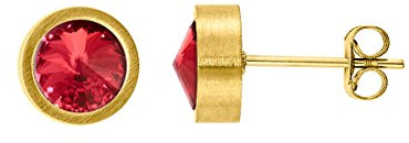 Heideman Ohrringe Damen Coma Gold Edelstahl mit Kristall 6mm poliert | Coma Ohrstecker Gold, Edelstahl, funkelnder Zirkonia, glamouröse Solitär-Ohrstecker, Damen, nickelfrei, Geschenkidee