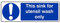 300mmx100mm This Sink For Utensil Wash Only Catering Sign Sticker Self Adhesive