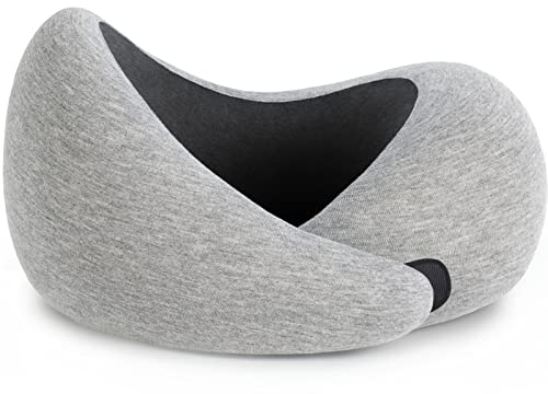Ostrichpillow Go Neck Pillow - Reisekissen mit Memory Foam, 360º Ergonomisches Design, Asymmetrische Seiten, Reisetasche Inklusive, Waschbarer Modal-Bezug