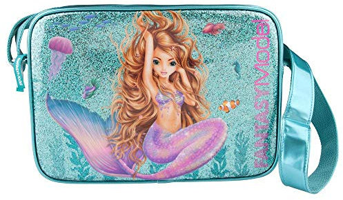 Depesche 10391 Umhängetasche Fantasy Model Mermaid, türkis, ca. 34 x 24 x 10 cm, bunt