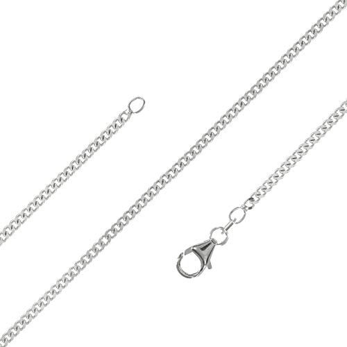 Avesano Panzerkette 925 Silber Herren Halskette Silberkette Breite 2,8 mm Länge 45 cm verfügbar 101045-945