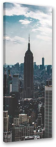 Feeby Bild auf Leinwand Stadt Kunstdruck modern New York mehrfarbig 30x90 cm