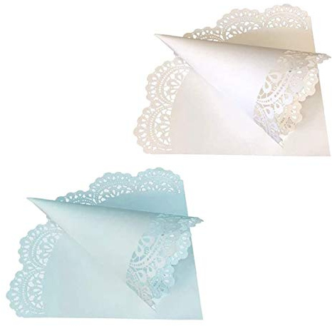 25 Stück Hochzeitskonfetti-Tüten, lasergeschnittene Spitzen-Blütenblätter, Süßigkeiten-Papiertüten für Hochzeitsfeiern (weiß)