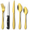 Herogo 30 Piece Cutlery Set with Steak Knives, Stainless Steel Flatware Service for 6, Tableware Silverware Set with Fork Knife Spoon for Home Restaurant, Mirror Polished & Dishwasher Safe