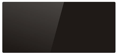 Radiateur électrique noir à inertie sèche bloc CERAMIQUE + facade VERRE écran LCD 2000W GLASS Norme NF
