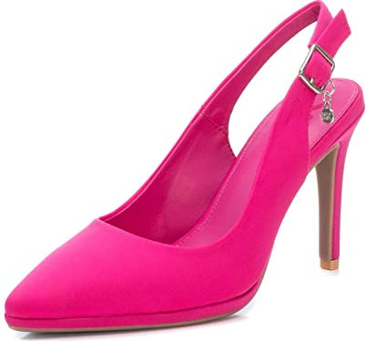 XTI, Sandalia con talón Mujer, Fucsia (141213), 39 EU