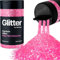 Hemway Premium Glitter Shaker - Baby Pink Iridescent | Extra Chunky Metallic Flake Sequins for Resin & Epoxy Crafts | Craft Supplies for Tumblers, Festival, Hair, Face, Body, Eye & Nail Art | 115 g
