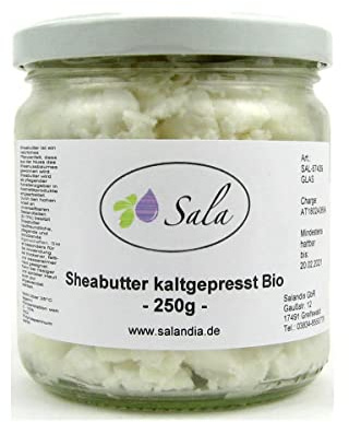 Sala Sheabutter kaltgepresst unraffiniert BIO (250 g Glas)