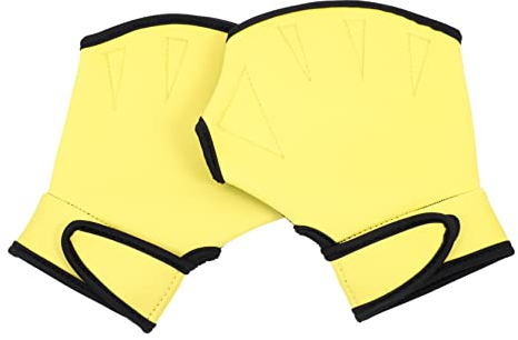 Garneck 1 Paar Schwimmhilfe Handschuhe Schwimmhandschuhe Für Damen Schwimmhandschuhe Aquafitness Wasserbeständigkeit Schwimmhandschuhe Mit Schwimmhäuten Nylon Sport Fräulein Handabdeckung