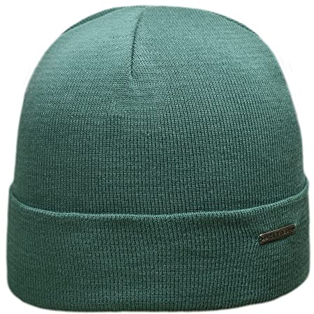 MELEGARI Mütze Beanie Pisa | 100% Baumwolle | Made in Italy, grün, One size