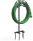 Mr IRONSTONE Gartenschlauchhalter, 4 Spikes, Wasserhalter, hält 38 m Schlauch, freistehender Ständer aus robustem Stahl, erweiterbar für den Außenbereich, Hof, Rasen (schwarzes Metall)