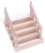 Puppenhaus-Treppe Aus Holz Miniatur-Leiter DIY Unlackiertes Holztreppenmodell Winzige Treppe Mit Handläufen Puppenhaus-Möbelzubehör