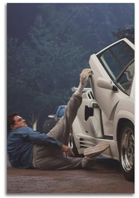 Azizat Wolf of Wall Street Lamborghini Countach Moive Poster, Wandkunst, Dekordruck, Bild, Gemälde für Wohnzimmer, Schlafzimmer, Dekoration, 30 x 45 cm, ungerahmt