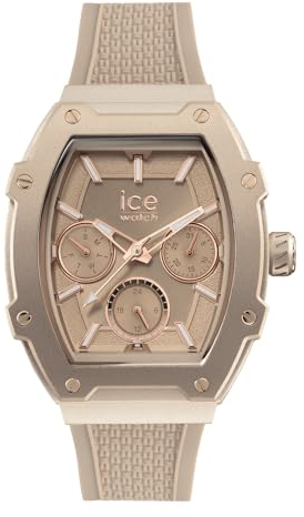 ICE-WATCH - Ice boliday Timeless Taupe - Braune Damenuhr mit Silikonarmband - 022861 (Small)