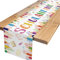 Tischdeko Einschulung,Weiß Schulanfang Deko Tischläufer Tischband für Schulkind Schulanfang Schuleinführung Schulstart Party Dekoration 180 x 35cm