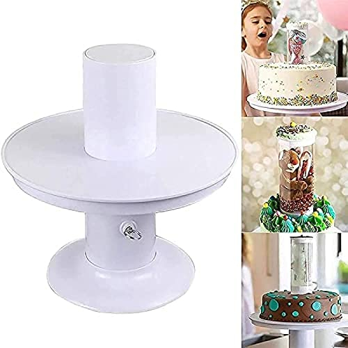 2-in-1 Überraschungs-Kuchen-Popping-Ständer, Geburtstags-Kuchen-Popping-Ständer mit Überraschungsgeschenkbox, kreativer Pop-up-versteckter Geschenk-Kuchenhalter, Dessert-Display, Cupcake-Stä