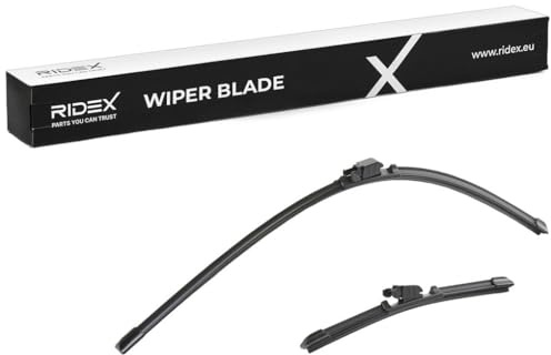 RIDEX Scheibenwischer Set Wischerblätter Satz mit Spoiler Vorne Länge 1: 700mm Länge 2: 300mm Flachbalkenwischblatt Kompatibel mit RENAULT Clio 5 Schrägheck BF 298W17154