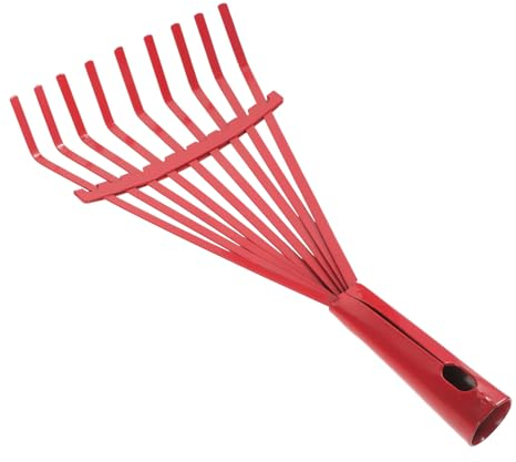 Manico ergonomico design professionale rastrello da giardino in acciaio al carbonio dente per un lavoro efficiente del suolo efficiente preparazione del terreno spazzatrice foglia