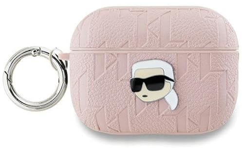 CG Mobile Karl Lagerfeld KLAP2PGKIPP Hülle für AirPods Pro 2 (2022/2023) Rosa Monogram Karl Head