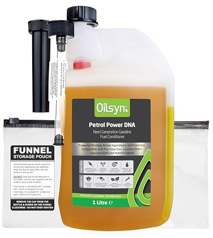 Oilsyn Petrol Power DNA - Super Petrol Fuel Conversion - 1 Litre | Continuous Fuel System, Injector, Port/GDI Intake Valve & Turbo Cleaning - PEATech Polyetheramine & Ester Lubricant