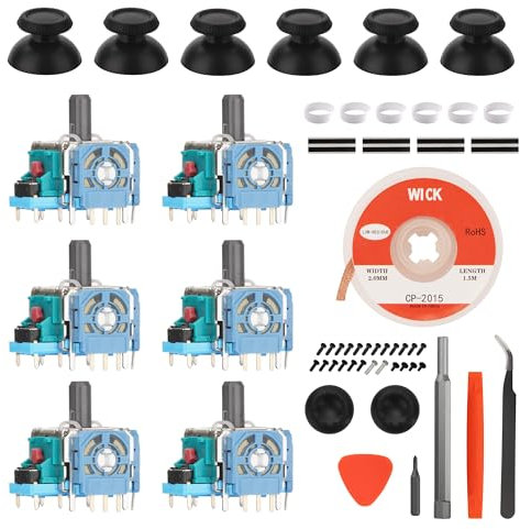 Benseager Joystick-Ersatz für PS5-Controller, Analog-Stick-Drift-Reparatur-Set mit Thumbsticks für PlayStation 5 Dualsense (6)