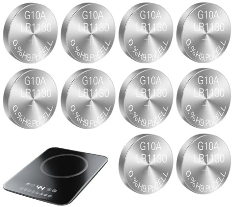 AG13 Knopfzelle 1,5V Knopfzelle | Batterie für elektronische Geräte 1,5V 10er Pack - Knopfbatterie für elektronische Geräte mit hoher Kapazität AG13 für