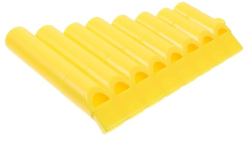 Mini Pan Flute Musical Instrument Small Wind Traditional Abs 8 For Beginner(Yellow)