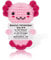 Yamobi Positive Häkel-Tiere Axolotl, Handgemachte Emotionale Unterstützung Plush-Geschenke für Frauen Mädchen Teenager Freunde, Geburtstags Motivations-Ermunterung
