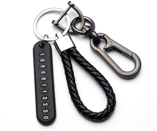 CATOR 1 Piezas Cuero de Trenzado Llavero Llavero de Coche Cuero Correa de Cuero Cuerda Llavero Llavero Trenzado Anillo Para Hombre y Mujer Llaves de Coche llaves Casa
