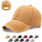 XIEXIESHER Unisex Baseballkappe Damen Herren, 1/2 STK Einheitsgröße, Metallverschluss Verstellbar, 14 Farben, Vintage Basecap Kappe, Retro Schildmütze UV Schutz Outdoor Reisen Angeln Camping(Gelb)