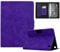 Jenyoog Case for Amazon Kindle Fire HD 8 & 8 Plus Tablet 8 (2020/2022/2024 Release),PU Leather Solid Color,Adjustable Angle Bracket with Anti Slip Strip and Card Holder,Auto Wake/Sleep. (Purple)