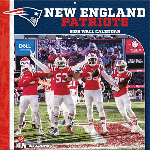 NFL Kalender Wandkalender 2026 30x60cm New England Patriots
