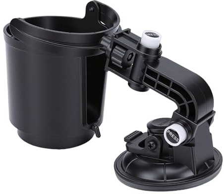 Akozon Porte-Boissons Pliable encastré Réglable, Ventouse Automobile, Console de Voiture, Organisateur de Bouteilles