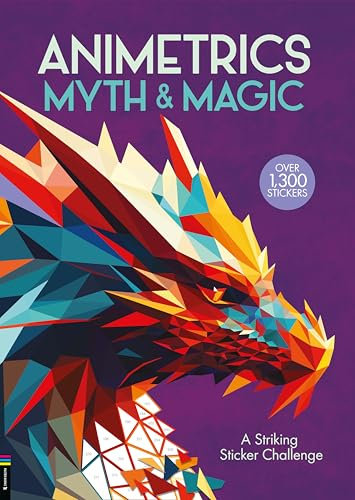 Animetrics Myth and Magic: A Striking Sticker Challenge (Sticker by Number Geometric Puzzles)