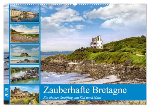 Zauberhafte Bretagne (Wandkalender 2026 DIN A2 quer), CALVENDO Monatskalender: Mit dem Wohnmobil und dem Fahrrad durch die Bretagne und bleiben wo es schön ist! (CALVENDO Orte)