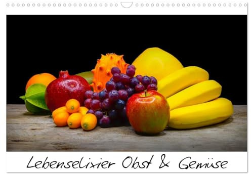 Lebenselixier Obst und Gemüse (Wandkalender 2026 DIN A3 quer), CALVENDO Monatskalender: Frisch, lecker und gesund das ist Obst und Gemüse (CALVENDO Lifestyle)