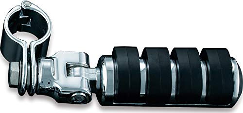 Kuryakyn 8033 Motorcycle Foot Control Component: Large ISO Pegs with Mounts and Magnum Quick Clamps for 1-1/4 Engine Guards or Tubing, Chrome, 1 Pair