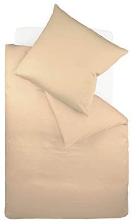 Fleuresse Colours Bettwäsche, Uni-Mako-Satin, braun, 135 x 200 cm