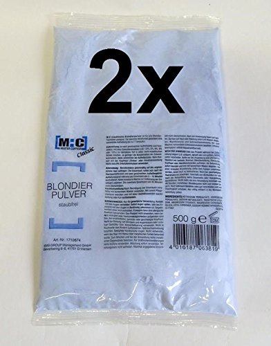 ARZER 2er Set: M:C Refill - Staubfreies Blondierpulver 500 Gramm